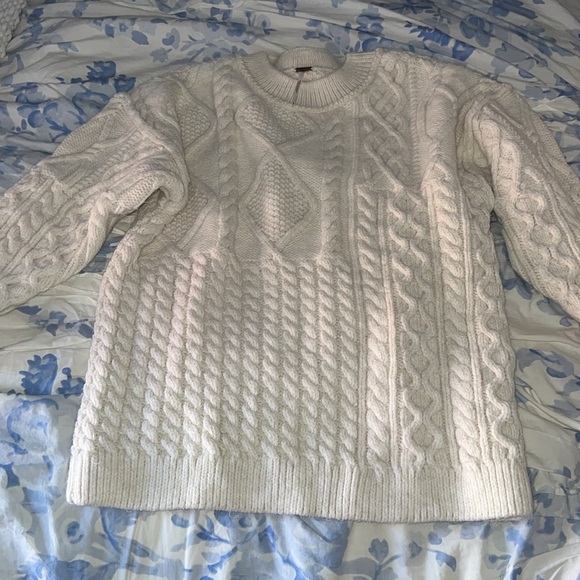 Free People Leslie Cable Knit Sweater - Picture 6 of 8